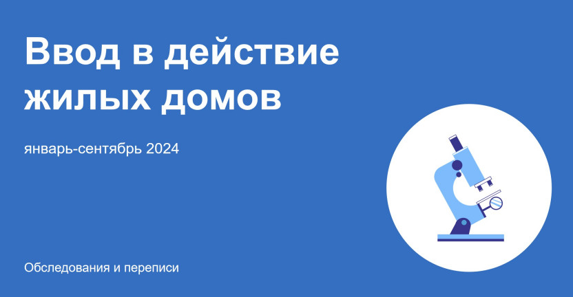 Ввод в действие жилых домов  в Ульяновской области в январе-сентябре 2024 года