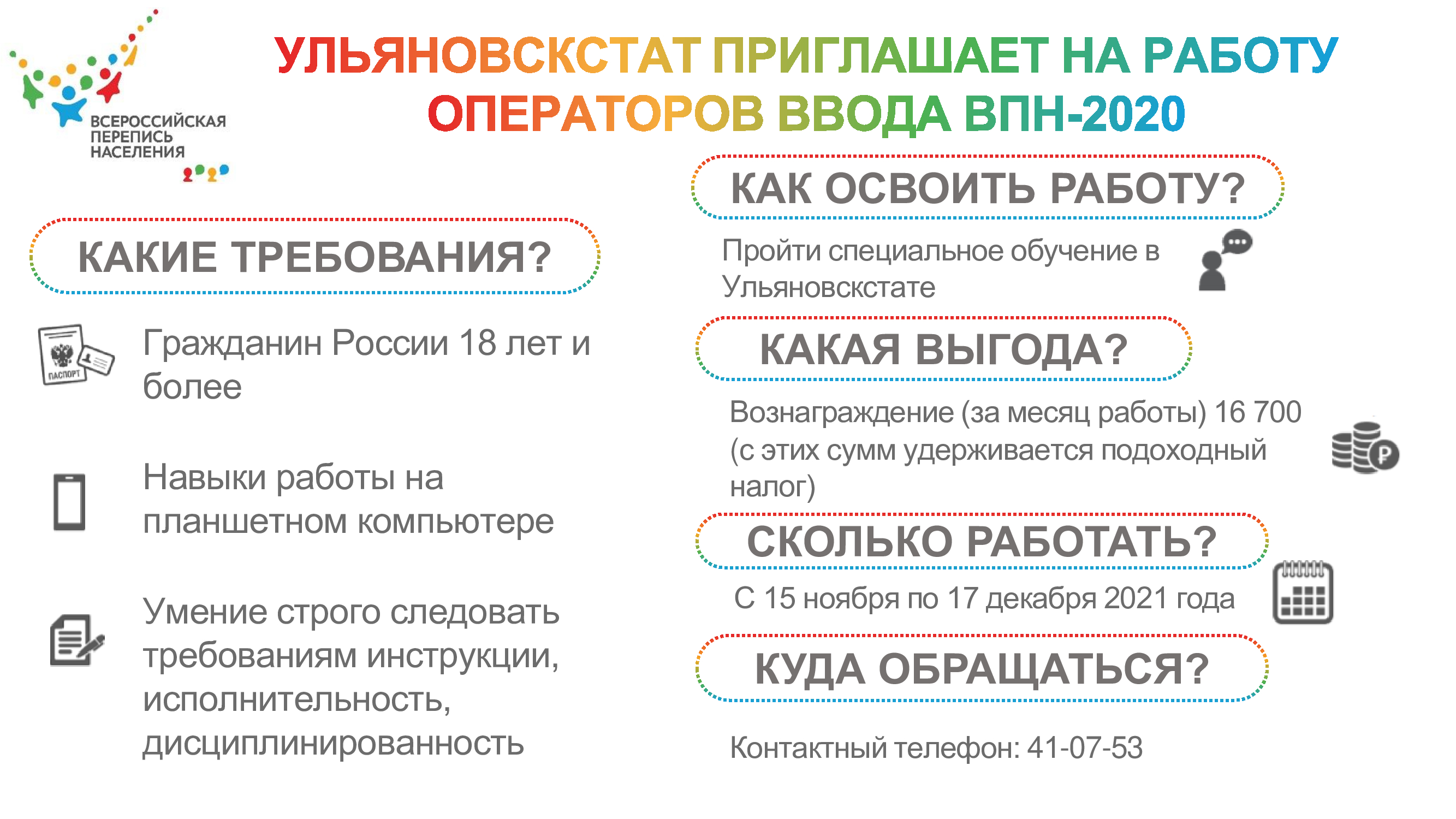 Территориальный орган Федеральной службы государственной статистики по  Ульяновской области — Всероссийская перепись населения 2020 года